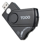 Lecteur de Cartes ïÂ¿Â½ puce TooQ TQR-3012B USB 2.0 (Noir)