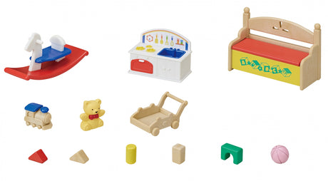 Figurines miniatures - SYLVANIAN FAMILIES - Le coffre a jouets des bébés