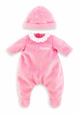 Pyjama Rose et Bonnet - COROLLE - Vetements - Pour Poupon 30cm - Des 18 mois