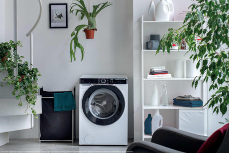Lave-linge hublot HOOVER HWP 610AMBC/1-S - 10 kg - Induction - 1600 trs/min - Classe A - Connecté - Vapeur -  Blanc