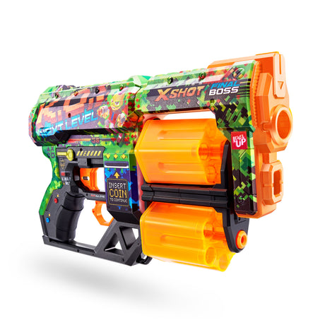 Lanceur de fléchettes - ZURU - X-SHOT Dread - Canons rotatifs doubles - 7 designs - Portée 27 m