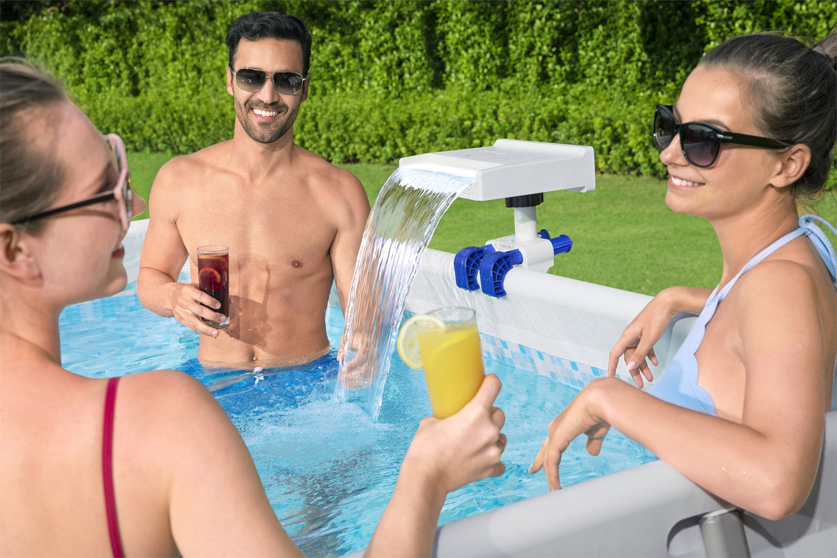 Fontaine cascade - Bestway - Pour piscine hors sol - Avec LED