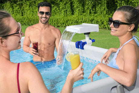 Fontaine cascade - Bestway - Pour piscine hors sol - Avec LED