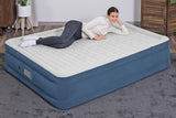 Matelas gonflable - BESTWAY - 67624 - 203x152x46 cm - Bleu/Blanc - Camping