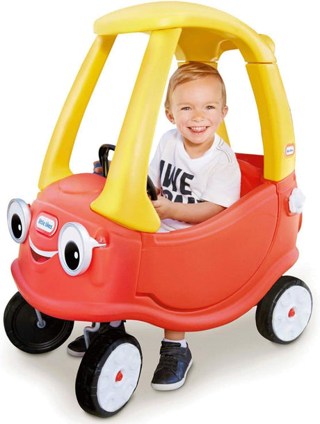 Cozy Coupe - Little Tikes - Rouge - Voiture enfant - Portes, Klaxon et Plancher a retirer - Des 18 mois