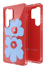 Coque pour Samsung Galaxy S25 Ultra Motif Floral Unikko Samsung Rouge