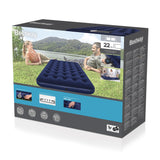 Matelas gonflable camping - BESTWAY - 2 places - 191x137x22 cm avec pompe électrique externe Powertouch