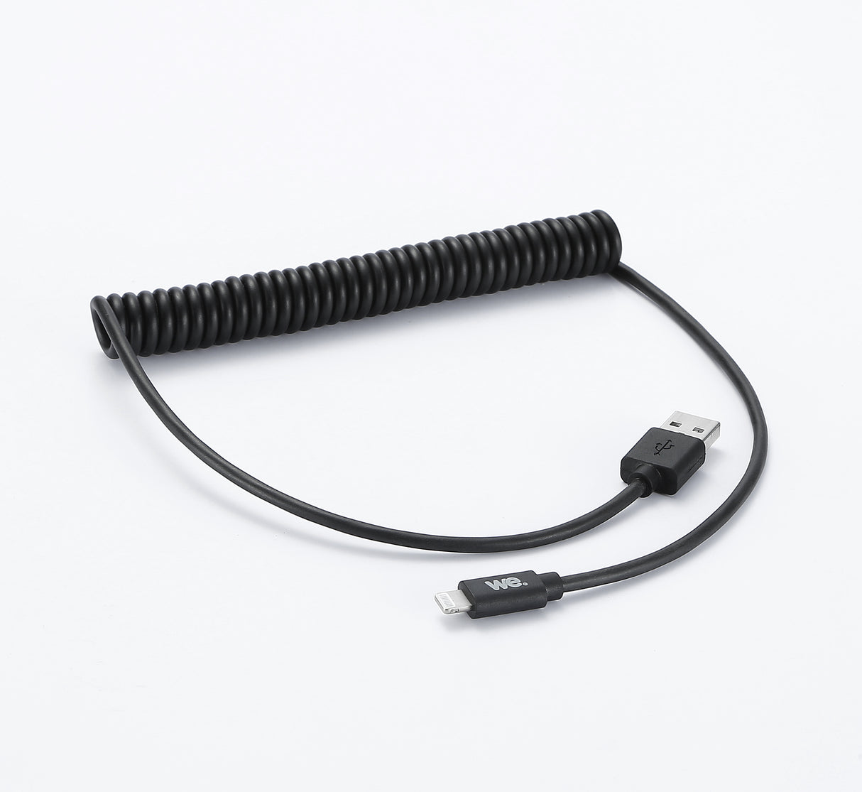 C ble USB / Lightning torsadé 2m - noir