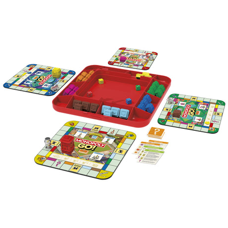 Monopoly GO!, Jeu de société, Jeu de plateau familial, Durée 15 min, Inspiré du jeu mobile, a partir de 8 ans