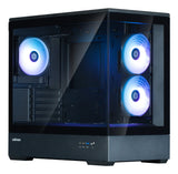 Boitier Mini Tour Micro ATX Zalman P30 V2 RGB avec panneaux vitrés (Noir)