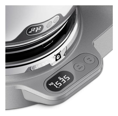 KENWOOD KVC85.124.SI - Robot pâtissier Titanium Chef Baker - 2 bols en inox 3,5L et 5L - Balance intégrée 6kg - Blender 1,8L -