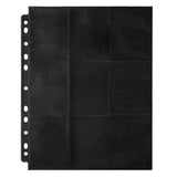 Classeur de 10 feuilles avec 9 pochettes - Konix - Jeux de cartes a collectionner - Magic The Gathering, Pokémon, Yu-Gi-Oh! - Noir