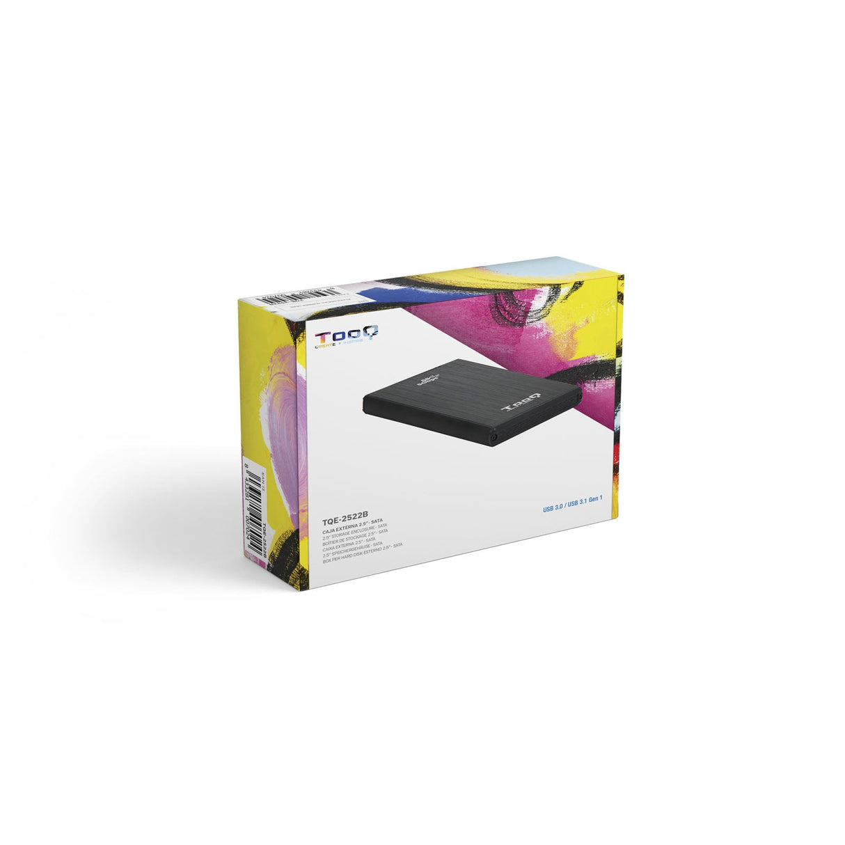 Boitier externe USB 3.1 TooQ TQE-2522 - S-ATA 2,5" (Noir)