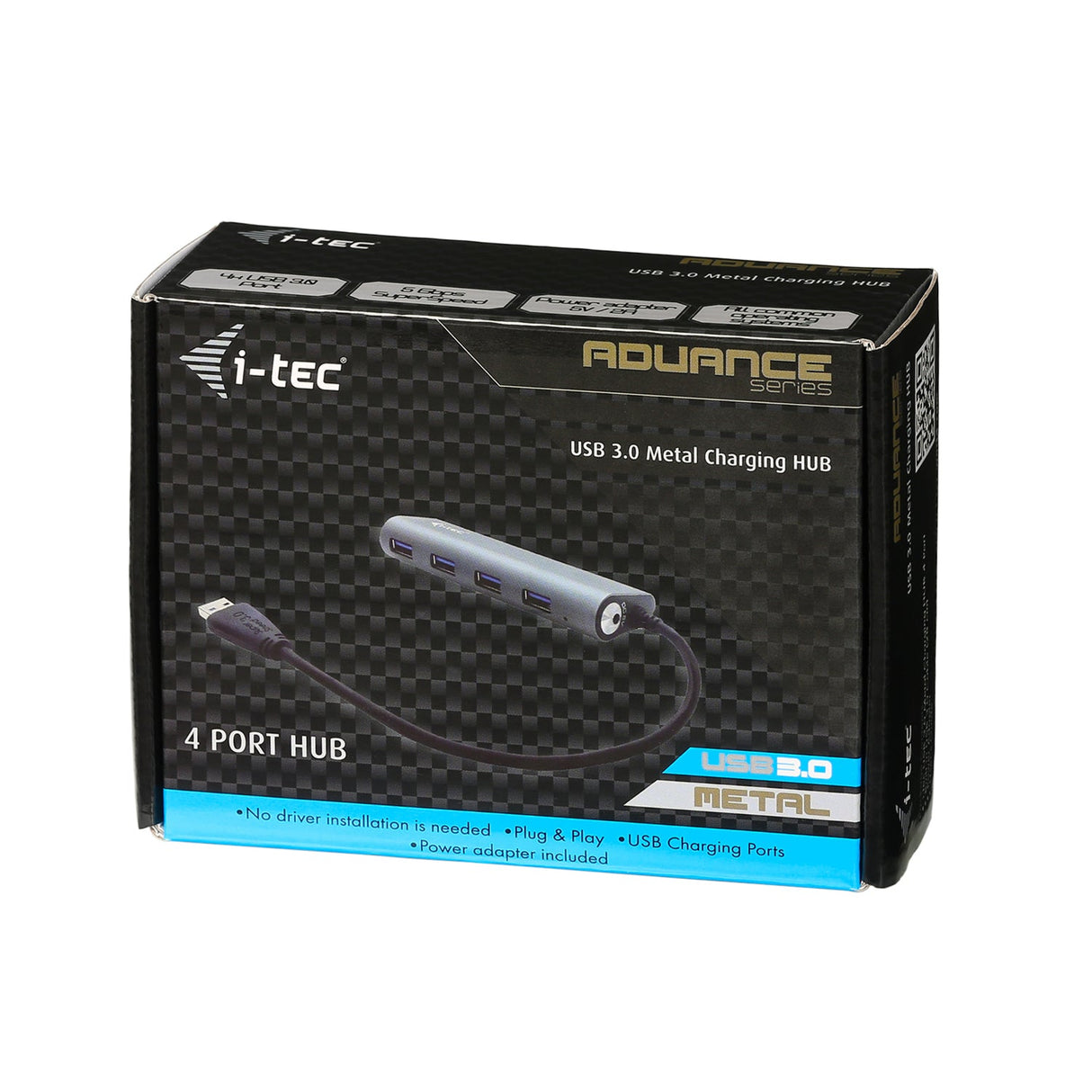 Hub 4x USB 3.0 alimentïÂ¿Â½ I-Tec Metal Charging (Gris)