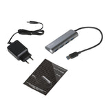Hub 4x USB 3.0 alimentïÂ¿Â½ I-Tec Metal Charging (Gris)