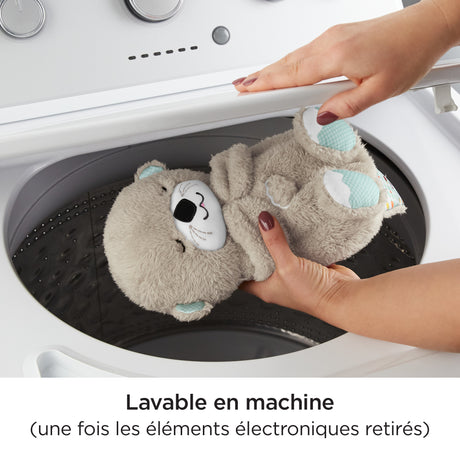 Fisher-Price - Ma Loutre Câlins Bonne Nuit - Peluche Veilleuse Bébé Musicale et Lumineuse - Jouet d'Eveil - Des la naissance FXC66