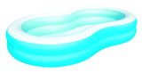 Piscine gonflable - Bestway - Big Lagoon - 262 x 157 x 46 cm - bleu et blanc - pour enfant