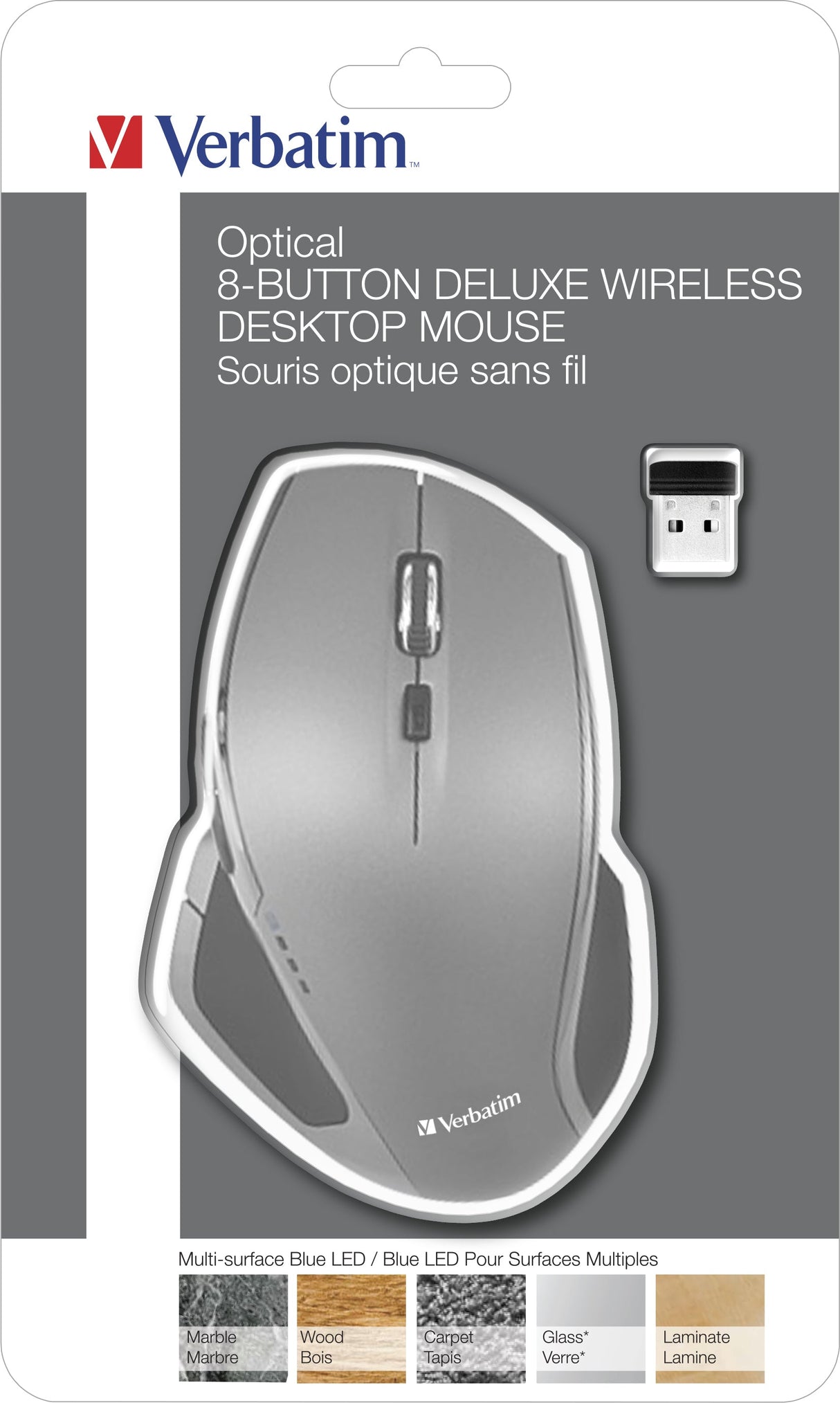 Souris sans fil Verbatim Deluxe (Gris/Noir)