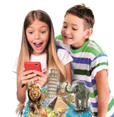CLEMENTONI - Exploraglobe - Voyage en temps réel - 3 modes de jeu et 28 activités - Stylo Bluetooth