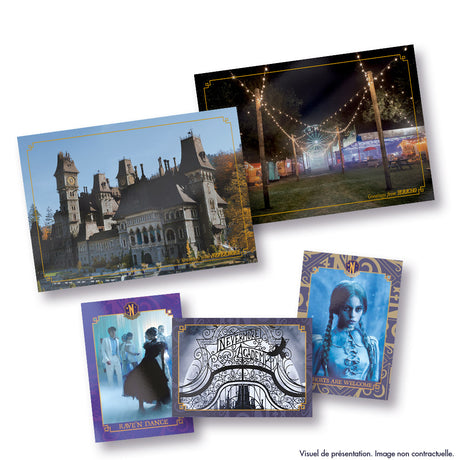 Cartes a collectionner - PANINI - WEDNESDAY HALLOWEEN - 40 cartes + 5 cartes XXL