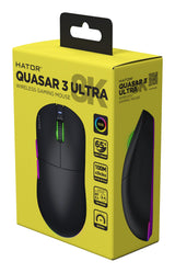 Souris sans fil Gamer Hator Quasar 3 Ultra RGB (Noir)