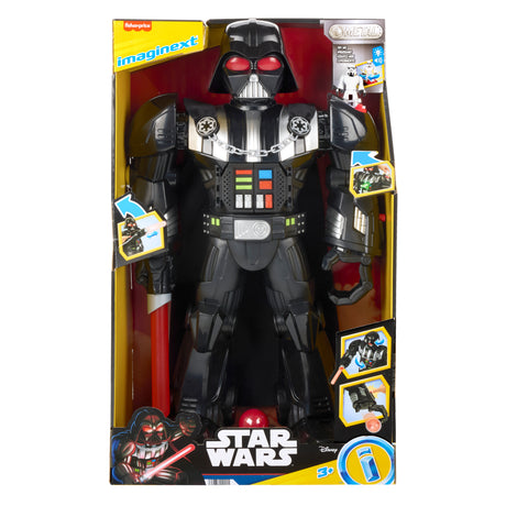 Robot Imaginext Dark Vador de plus de 60 cm, avec effets sonores et lumineux, Star Wars, des 3 ans, Fisher-Price HXG51