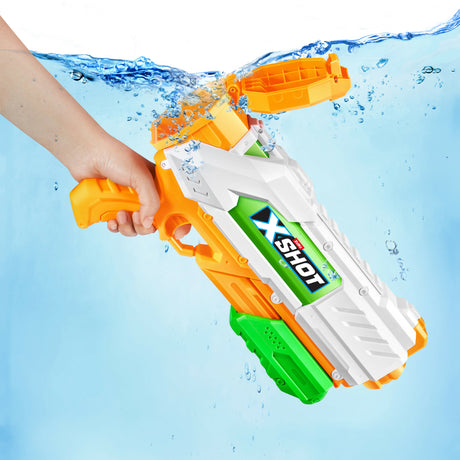 Pistolet ŕ eau - ZURU - X-SHOT Medium Fast-Fill - Remplissage 1 seconde - Portée 9 m - Réservoir 700 ml