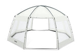 BESTWAY - Dôme de protection pour piscine - Octogonal 600 x 600 x 295 cm - Gris