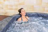Spa semi rigide BESTWAY - Lay-Z-Spa Carrara - 140 airjets - 170 x 65 cm - 4 a 6 places - Rond (couverture, cartouche, 4 appuie-tete)