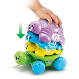 VTECH-FAMILLE EMPILO TORTUE (PLASTIQUE REUTILISE)
