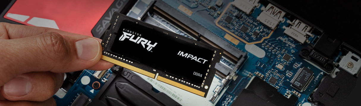 Barrette mémoire 8Go SODIMM DDR4 Kingston Fury Impact  3200Mhz (Noir)