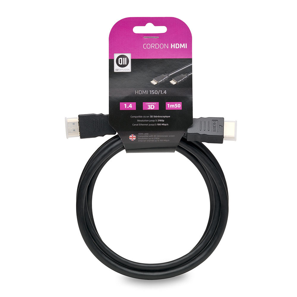 C ble HDMI m le/m le 1m50 Accroche Cavalier