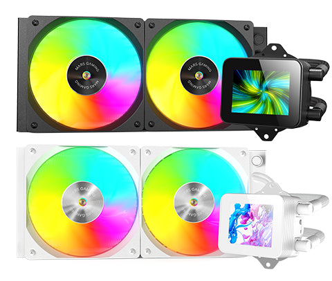 Kit Watercooling AIO Mars Gaming ML-Vision RGB - 240mm (Blanc)