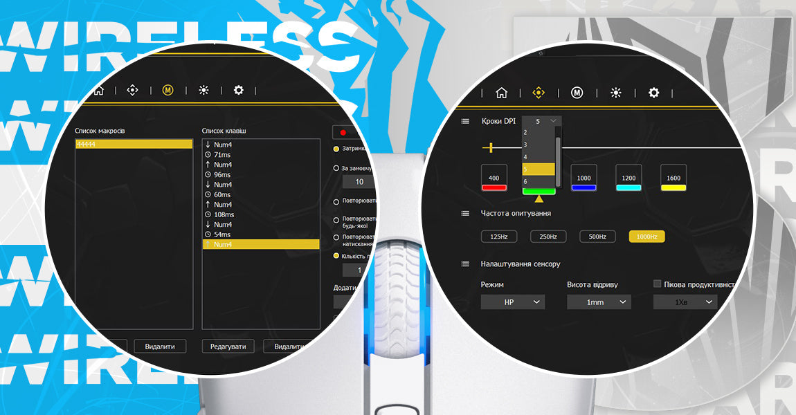 Souris sans fil Gamer Hator Pulsar 3 RGB (Noir)