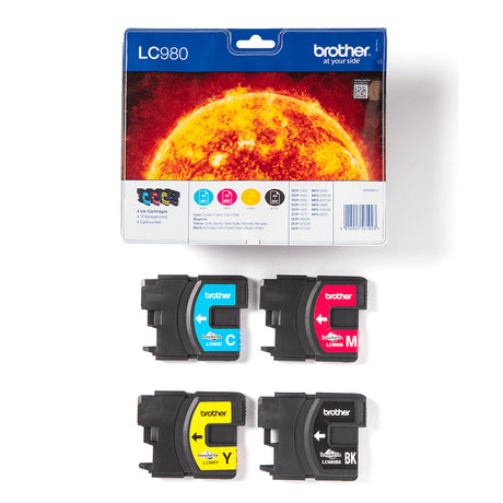 Brother LC980 Cartouches d'encre Multipack Coul...