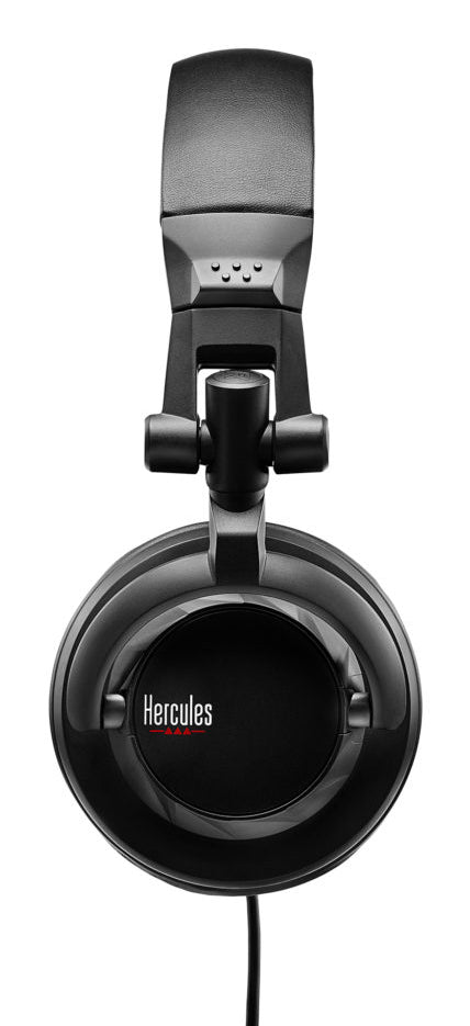 HERCULES HDP DJ45 - Casque DJ a haute performance - Pliable - Ecouteurs pivotants - Câble de 2m - Impédance 60 ohms - Noir