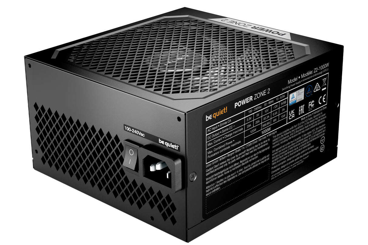 Alimentation ATX be quiet! Power Zone 2 - 1000W (Noir)