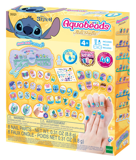 Mon kit de manucure - AQUABEADS - Stitch - 40 ongles - Stickers
