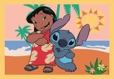 Puzzle 4 en 1 Stitch, Pour enfants a partir de 3 ans, Theme dessins animés, CLEMENTONI