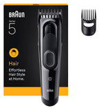 Tondeuse a cheveux - BRAUN - HC5510 - Sans fil - 50 min - 9 réglages - Noir