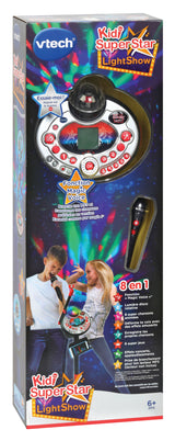 VTECH - Kidi Superstar Lightshow Noir - Micro Karaoké Enfant
