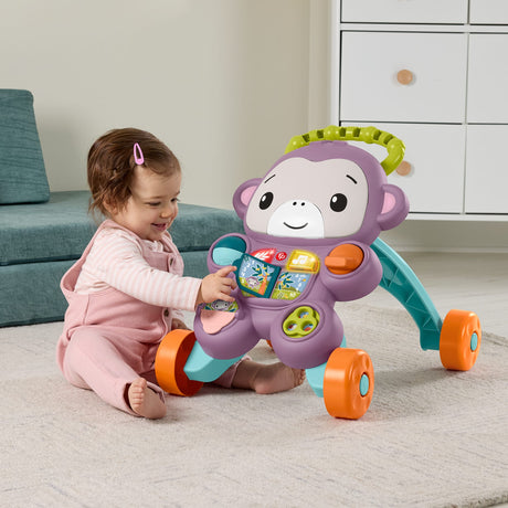 Fisher-Price - Mon Trotteur Singe Violet - Musique, lumieres et activités - Fisher-Price - JGW90