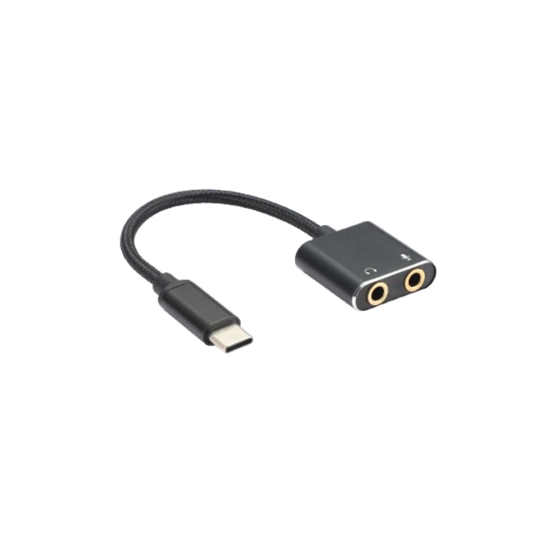 Adaptateur USB-C / Jack Audio + Micro - Carte son externe compatible Windows/Mac