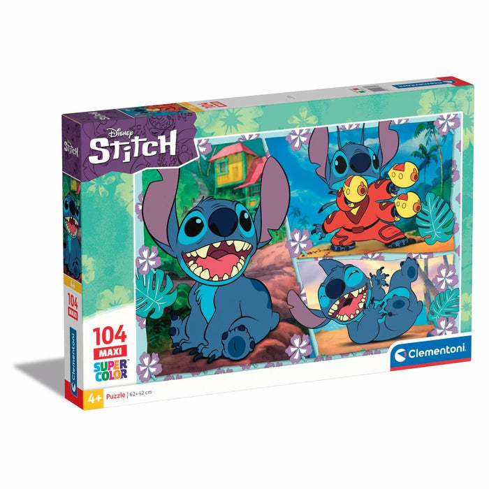 Puzzle Stitch 104 pieces Maxi, Pour enfants a partir de 3 ans, Theme dessins animés, CLEMENTONI