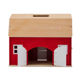 Grande Ferme en Bois, Schleich 42602 Farm World, Set avec maison, 6 clôtures et accessoires, Jouet de ferme, Edition retro limitée