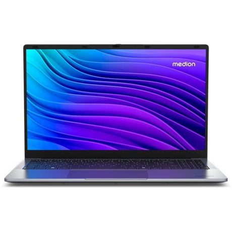 PC Portable MEDION E15223 MD62644 - Windows 11 - 15,6 FHD - Intel Celeron N100 - RAM 4Go - Stockage 128Go UFS + Microsoft 365 1 an