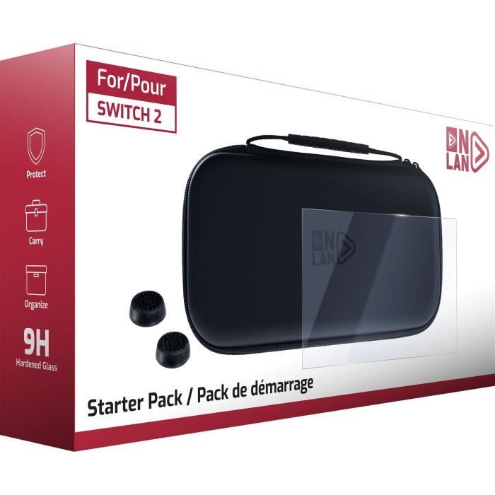 Pack de démarrage - ONLAN - Nintendo Switch 2 - Sacoche noire + Protection d'écran + Thumbsticks