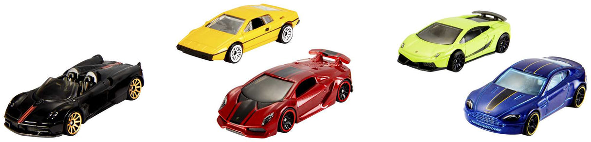 Coffret de 5 voitures Hot Wheels - Modele aléatoire - 400+ modeles - 15 thématiques 1806