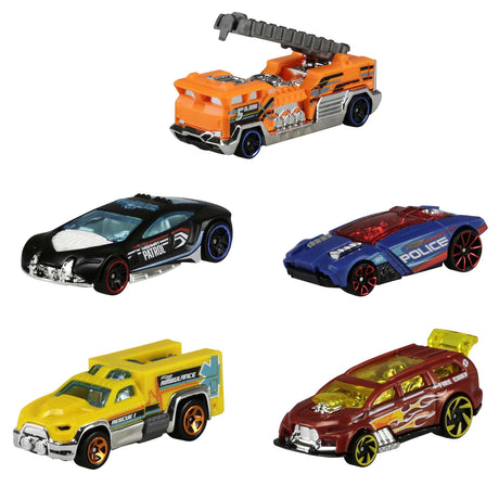 Coffret de 5 voitures Hot Wheels - Modele aléatoire - 400+ modeles - 15 thématiques 1806