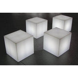 Cube lumineux tabouret filaire pour extÈrieur LED - LUMISKY - Carry W40 - Blanc - 10W - Hauteur 40cm